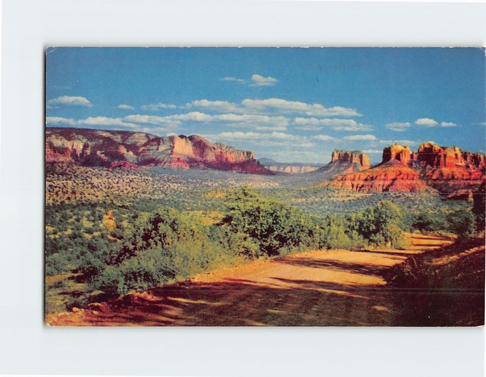 Postcard Road to Red Rock Ranch Oak Creek Canyon Arizona USA