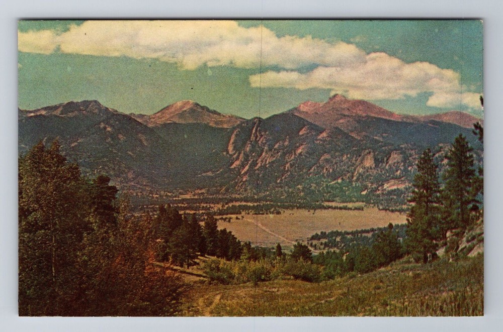 CO-Colorado, Meeker & Long's Peak, Highest Rocky Mountains, Vintage Postcard