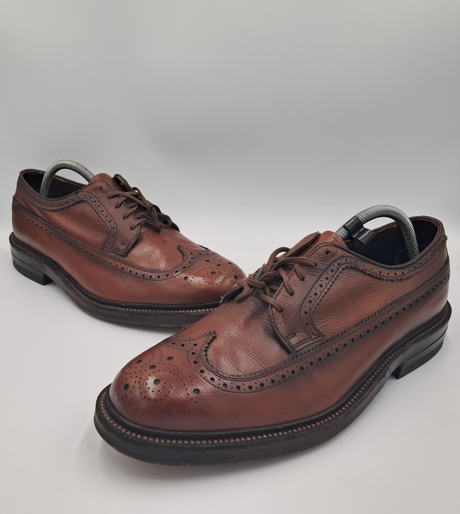 Size 8 - Vtg Hanover L.B. Sheppard Signature Dress Shoes Rare Brown