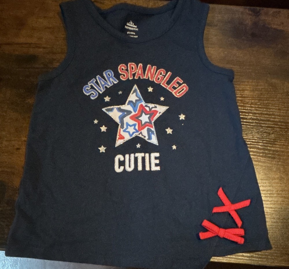 Way to Celebrate Patriotic Girls Tank Top Size 5T