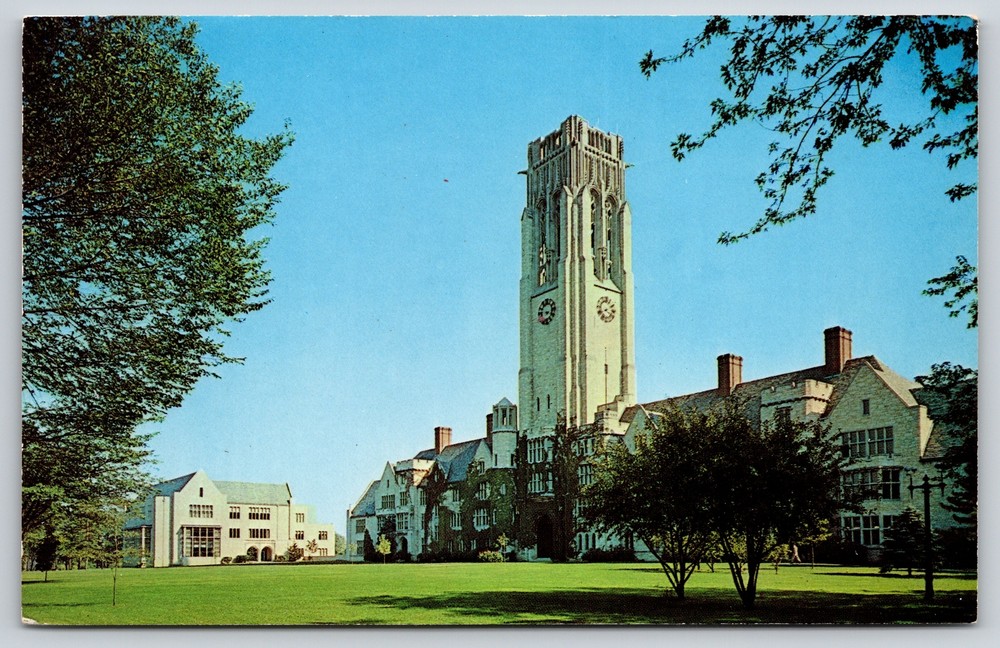Ohio~View Of The Tower Hall @ Toledo State University Campus~Vintage Postcard