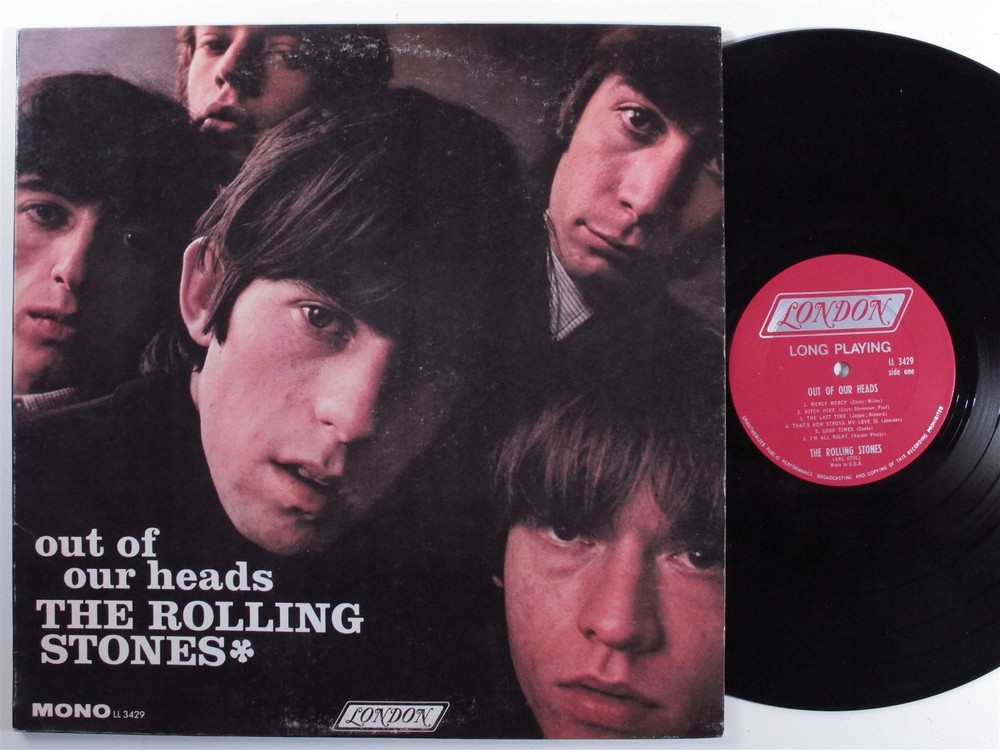 ROLLING STONES Out Of Our Heads LONDON LP VG+ mono f