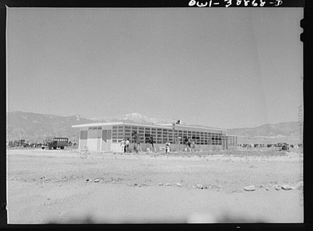 Photo:NYA WPA CCC Training Building Desert Mountains ca. 1941