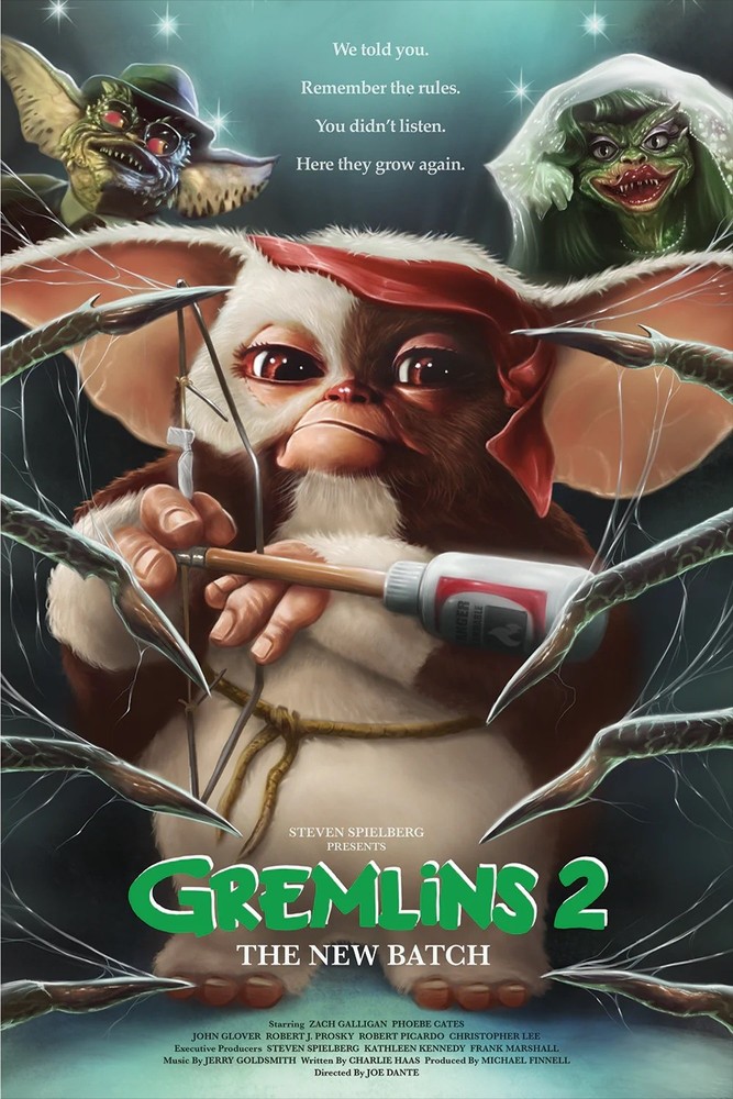 Gremlins 2 by Nick Charge 13/135 24” x 36” Screen Print Movie Art PosterEdition # 13 of 135, 24” x 36” Size, New Condition