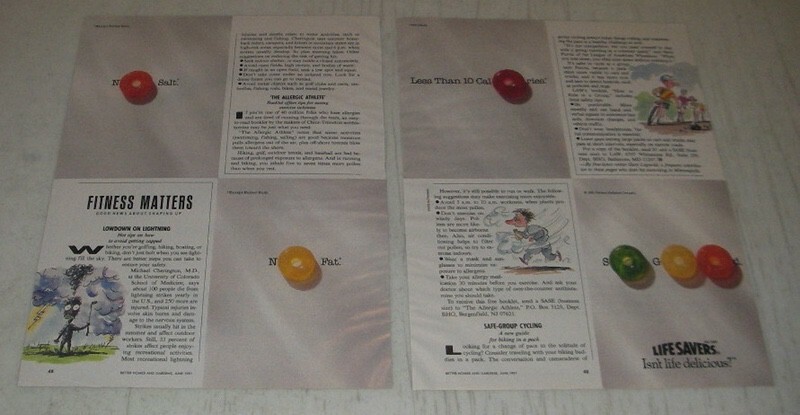 1991 Life Savers Candy Ad - No Salt. No Fat. Less Than 10 Calories. So. Good.