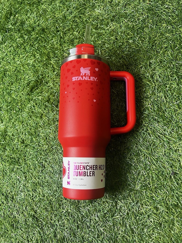 Stanley x Target Valentines 40oz Tumbler Ruby Hearts Brand New