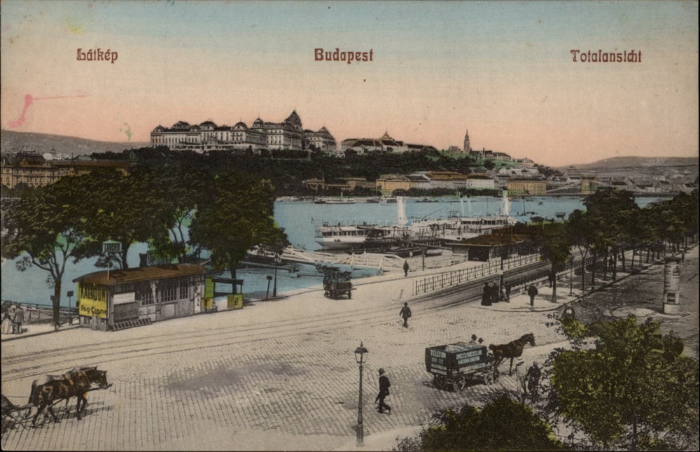 Budapest Hungary View vintage postcard n140