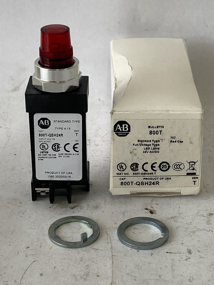 Allen-Bradley 800T-QSH24R 18 mm Pilot Light Push Button