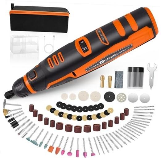 12V Cordless Rotary Tool, 6-Speeds Rotary Tool Kit, 30000RPM Power Rotary