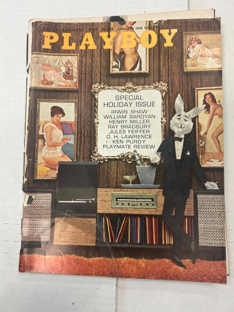 Playboy Magazine January 1962 Playmate Review Loose Cover Good