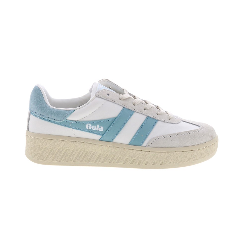 Gola Dropshot CLB332 Womens White Suede Lace Up Lifestyle Sneakers Shoes 5