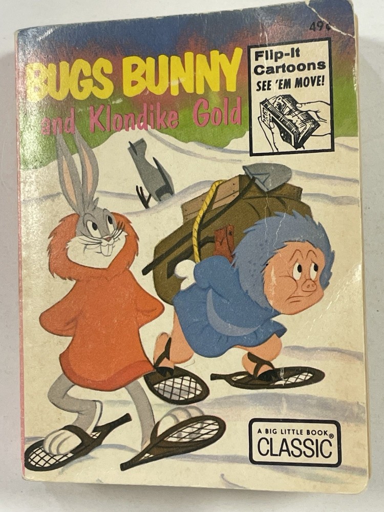 Bugs Bunny and Klondike Gold Whitman SC 1974 Big Little Book Flip It #5766