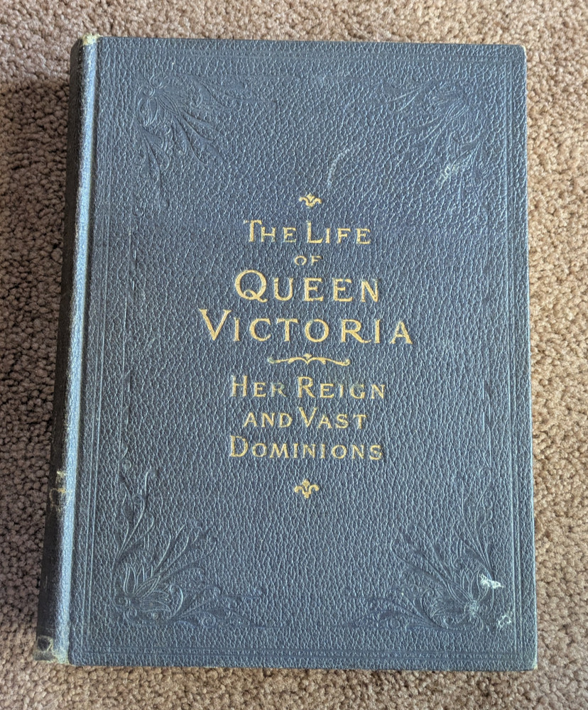 Antique Queen Victoria Royal Memorial Book – Illustrated Biography, 100+ Images
