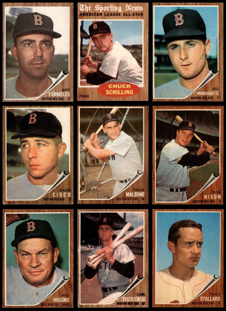 1962 Topps Boston Red Sox Team Set 3.5 - VG+ 6946201