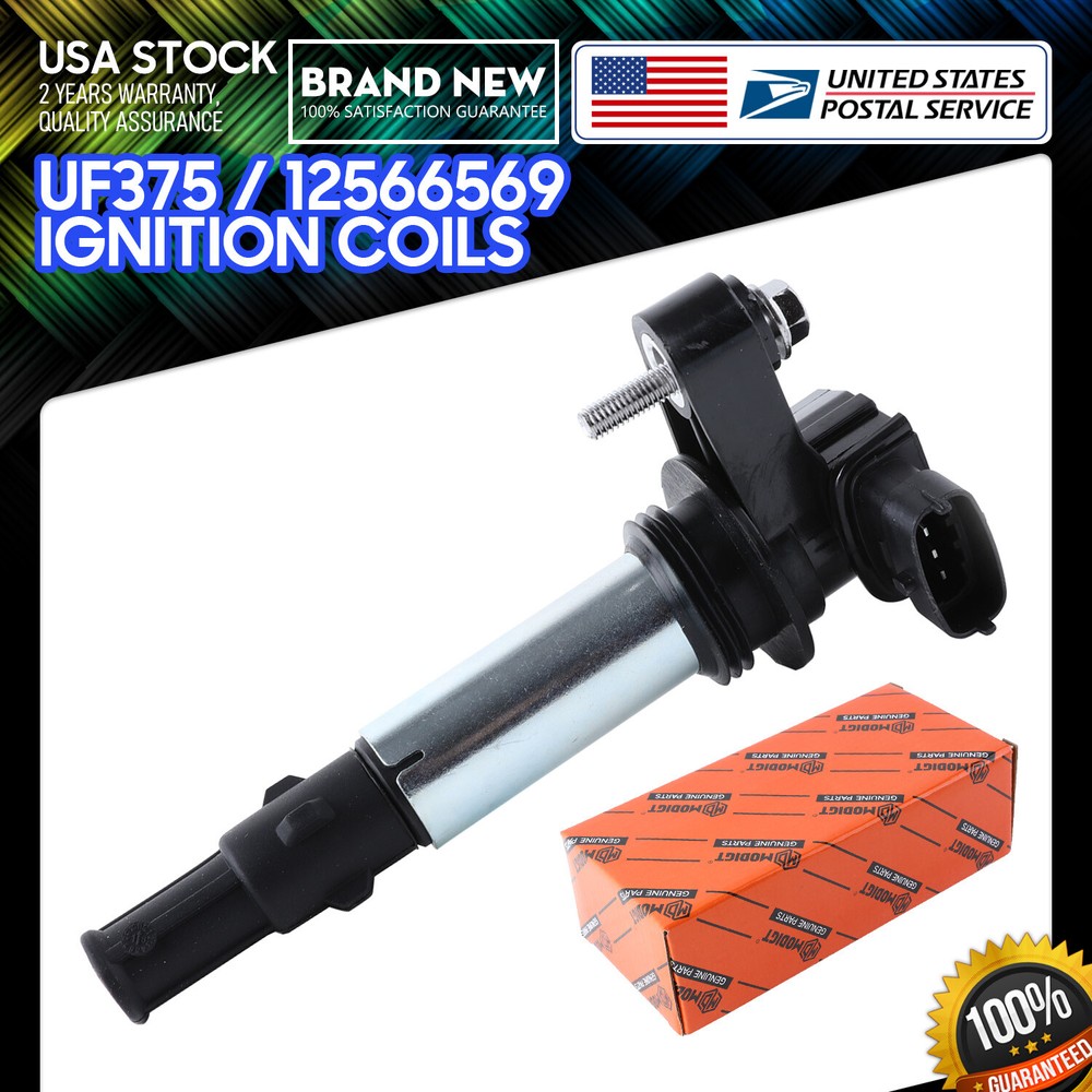 1PC UF375 Ignition Coils Saving Fuel Kit For 2005 2006 2007 Cadillac CTS V6