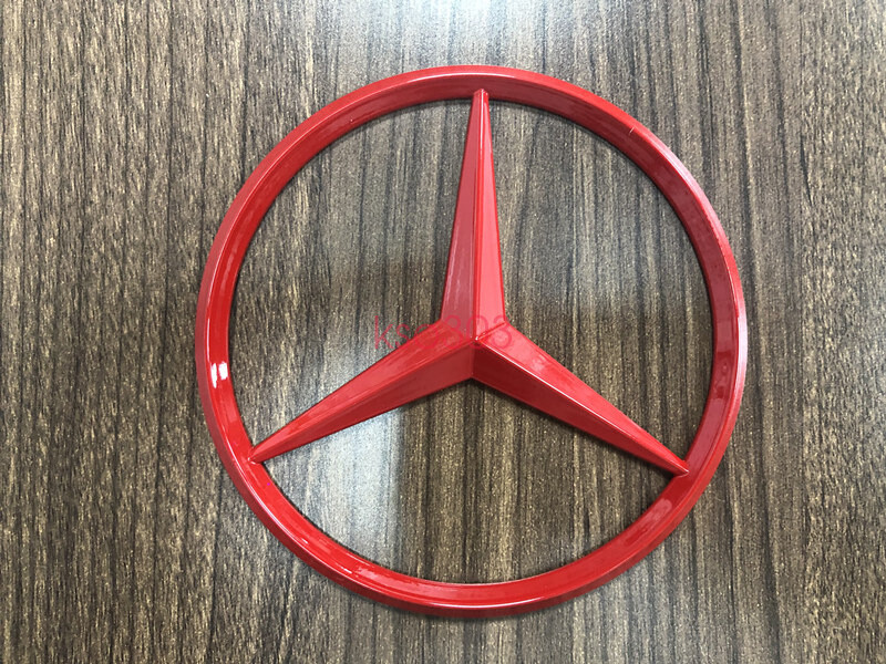 Trunk Star Emblem Glossy RED Rear Lid Logo Badge Mercedes W463 G63 G550 AMG