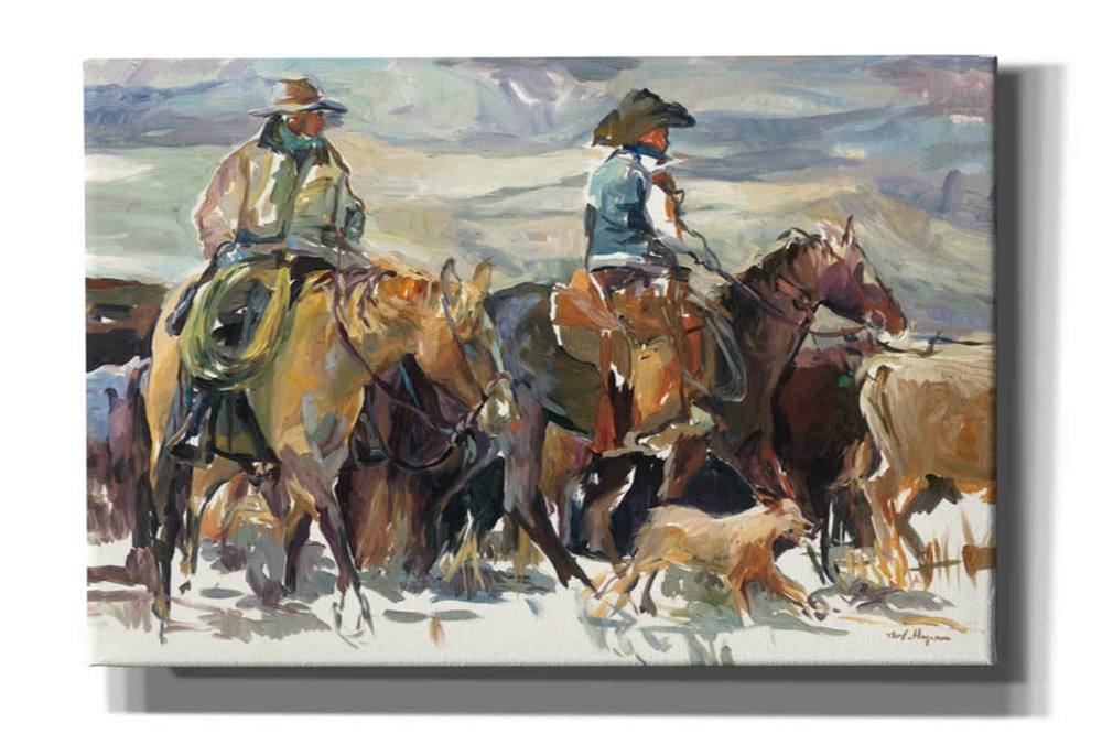 Epic Graffiti 'The Roundup' by Marilyn Hageman, Giclee Canvas Wall Art
