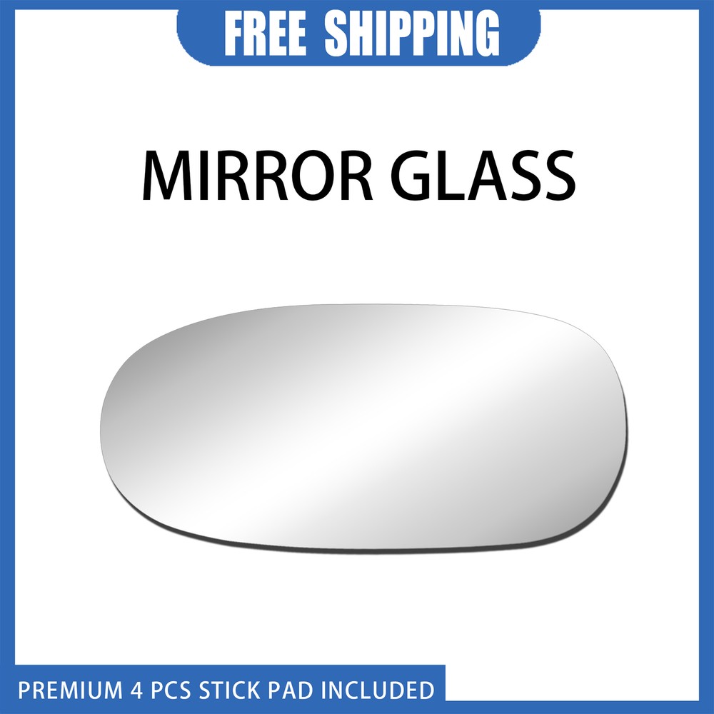 View Mirror Glass Replace For 97-04 Chevrolet Corvette Left Side Flat Adhesive