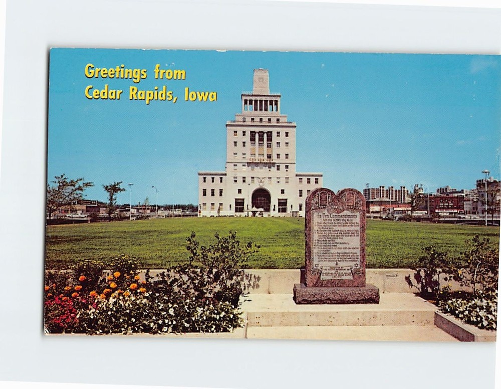 Postcard Greetings From Cedar Rapids Iowa