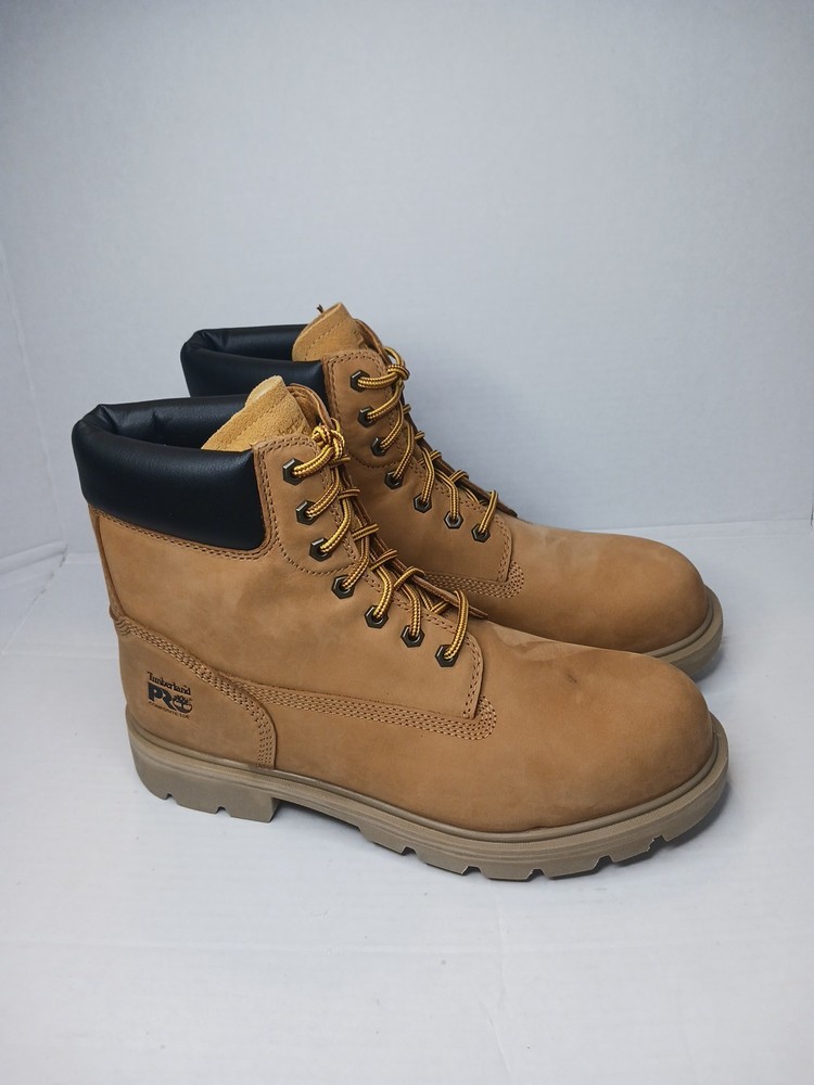 Timberland PRO Wheat Sawhorse 6 Inch Composite Safety Toe Boots Size 11 W for Men