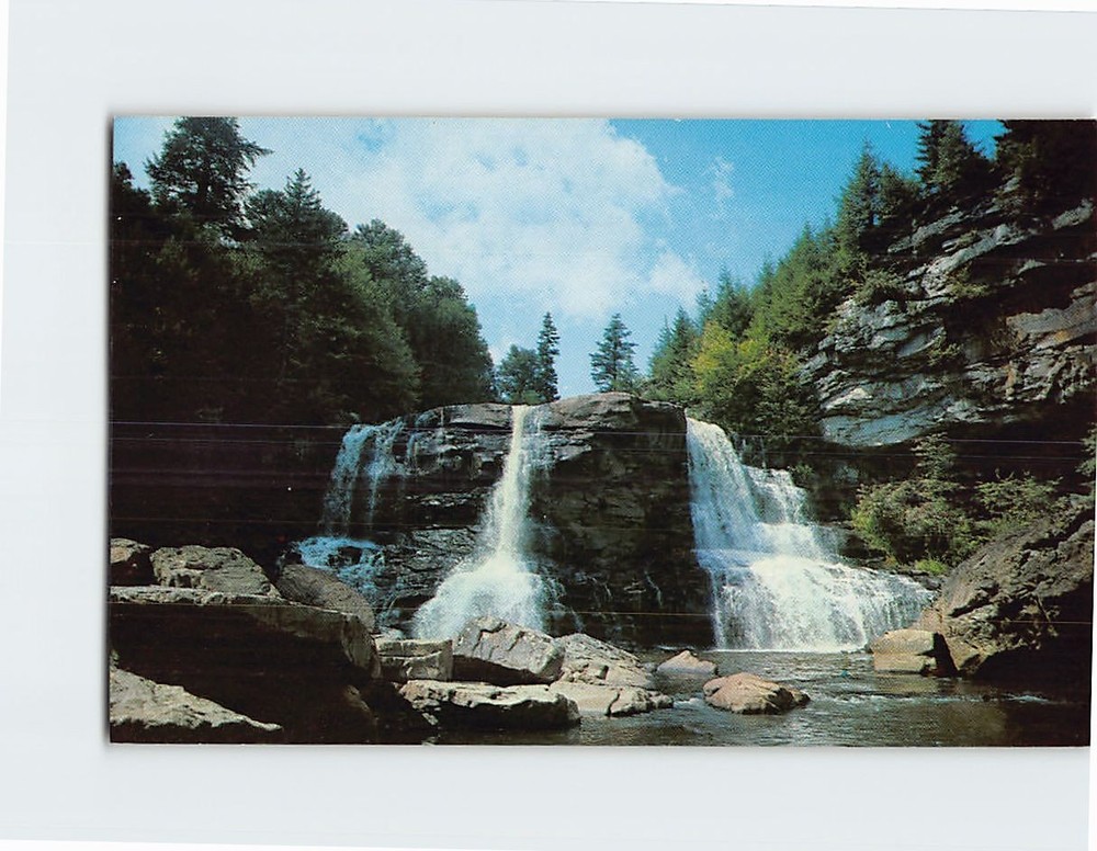 Postcard Blackwater Falls State Park Davis West Virginia USA