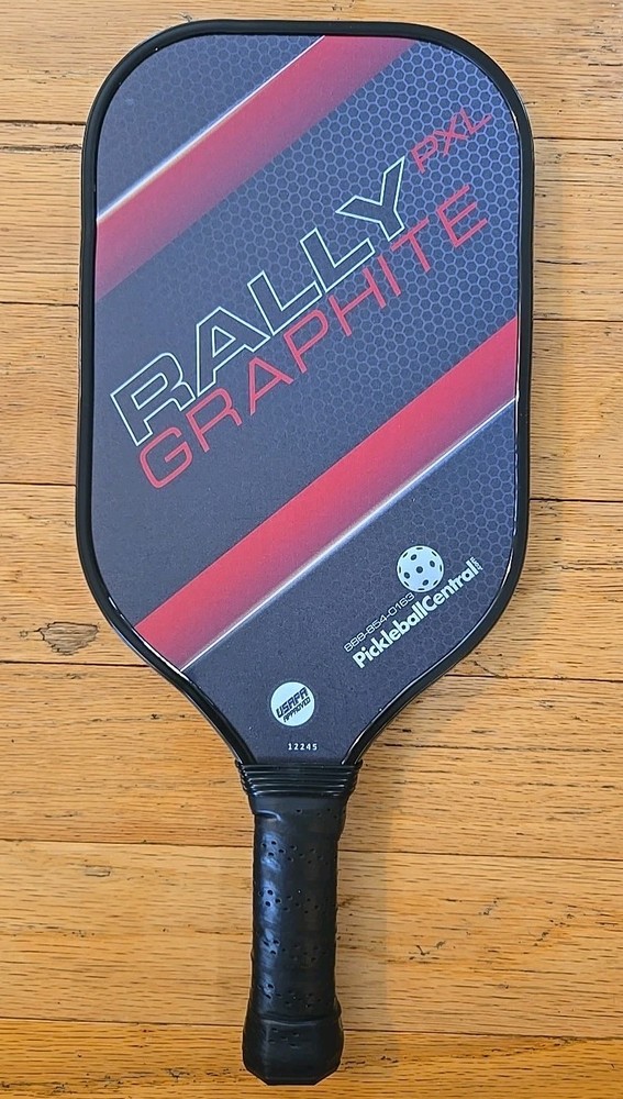 RALLY PXL Graphite Pickleball Paddle in Red and Black