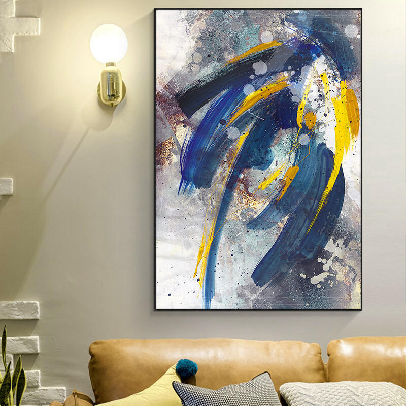 Abstract Colorful Hand Painted Paintings Picture Modern Wall Art Landscape Oil