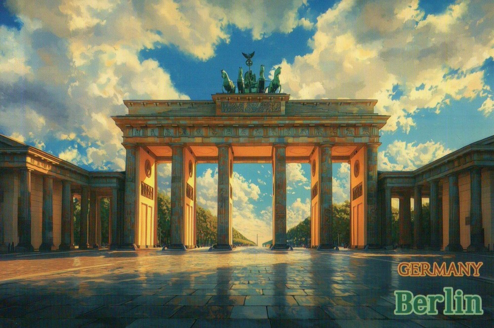 Brandenburg Gate, Berlin, Germany, Europe, Deutschland, Tor --- Modern Postcard