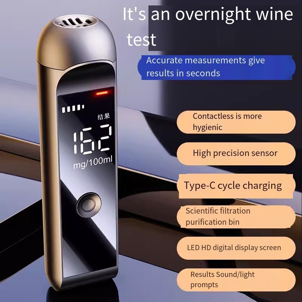 Accurate Alcohol Tester with Rechargeable Battery Compact and Portable-image