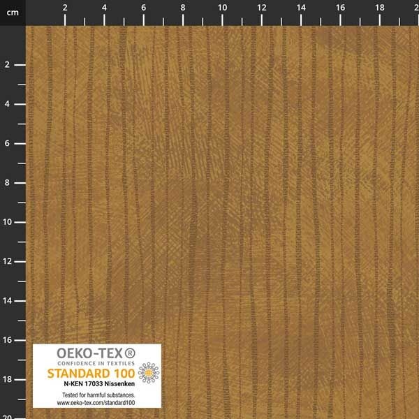 Stof European Quilting Medley Texture Stripe Caramel Cotton Fabric By The Yard