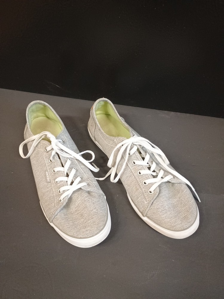 Women's Vans Tb4r Size 9.5 Grey Canvas