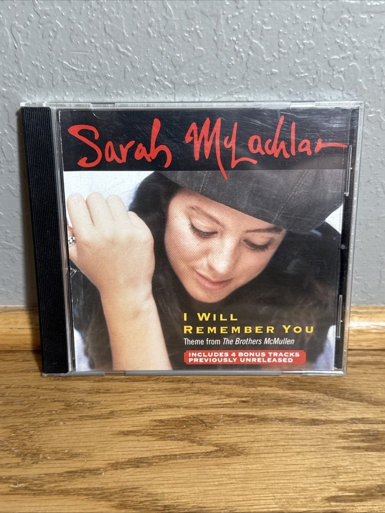 Sarah McLachlan – I Will Remember You (CD, 1995) 07822 / 5 Tracks