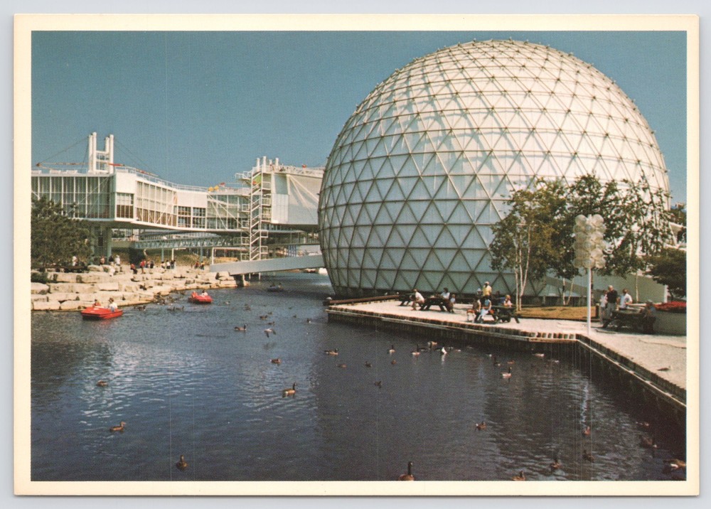 Foreign~Ontario Place Park Pavilion Pods~Toronto Canada~Continental Postcard