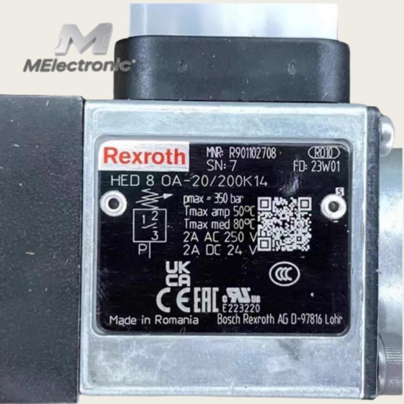 New 1Pcs REXROTH R901102708 HED8OA-20/200K1 Pressure valve-pressure relay