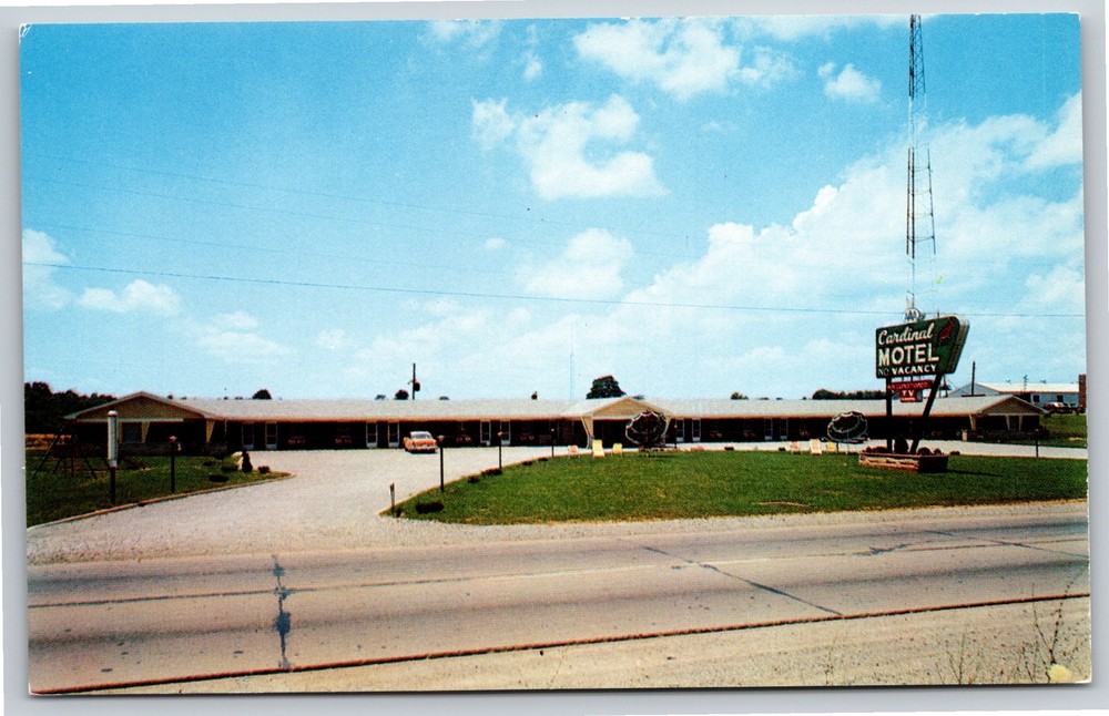 Elizabethtown Kentucky~Cardinal Motel~Roadside~Vintage Postcard