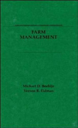Farm Management, USED-Good, Boehlje, Michael