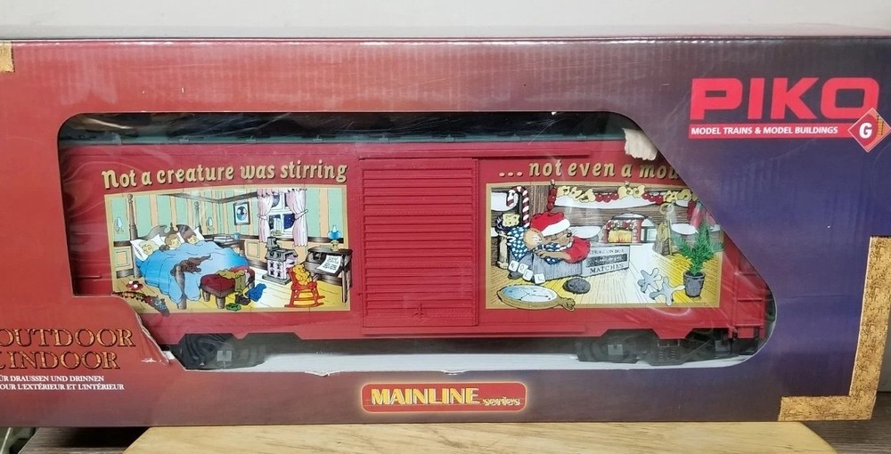 PIKO #38841 Christmas Boxcar Reefer 2014  G Scale. Brand New. NOS.