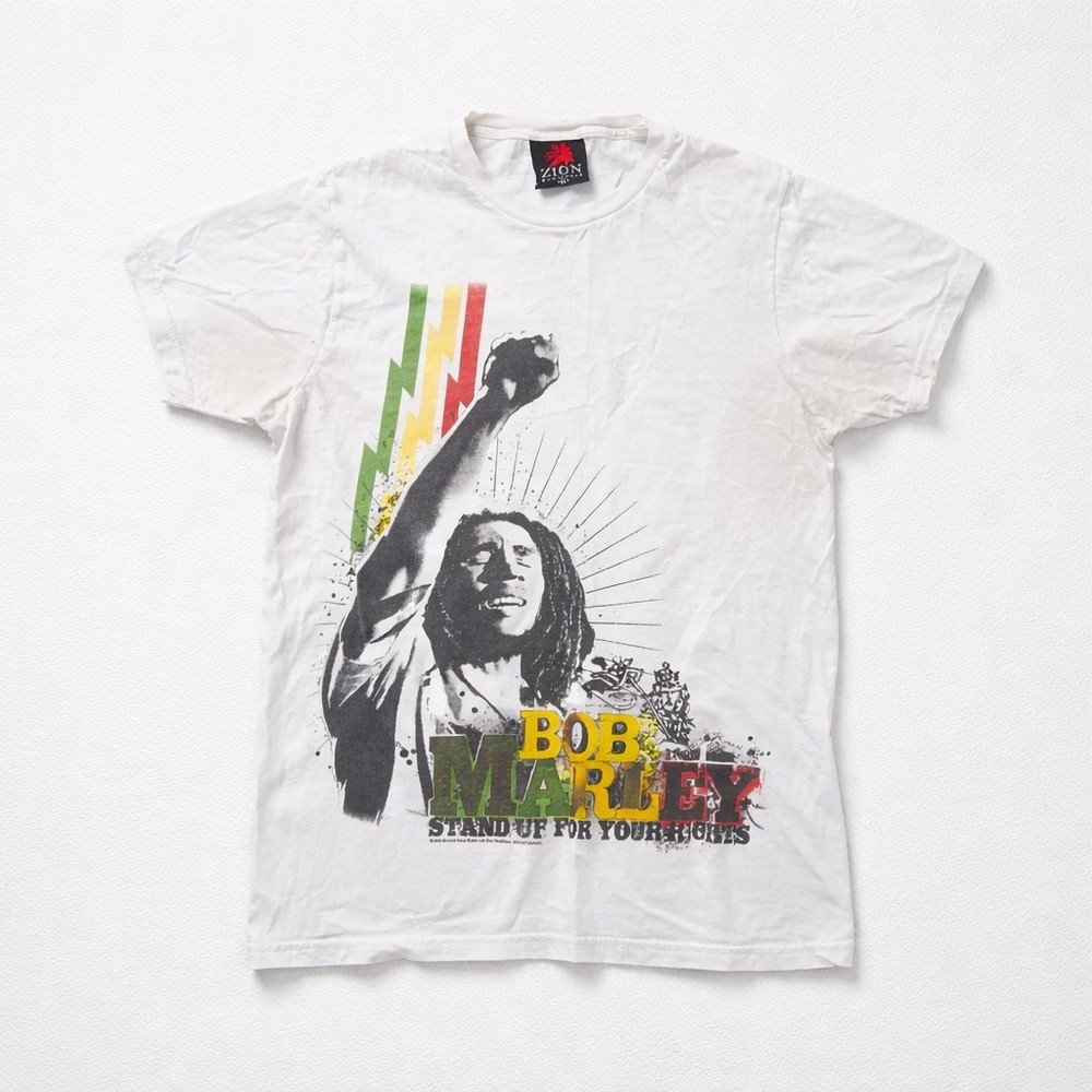 Bob Marley 2008 Zion Rootswear Positive Vibration Shirt Reggae Music Medium Y2K