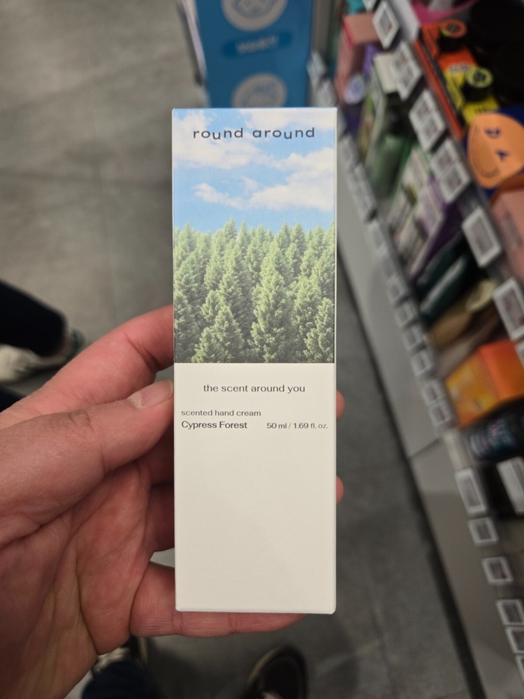 Korean Round Cypress Forest Hand Cream 50ml Deep Moisturizing Lotion