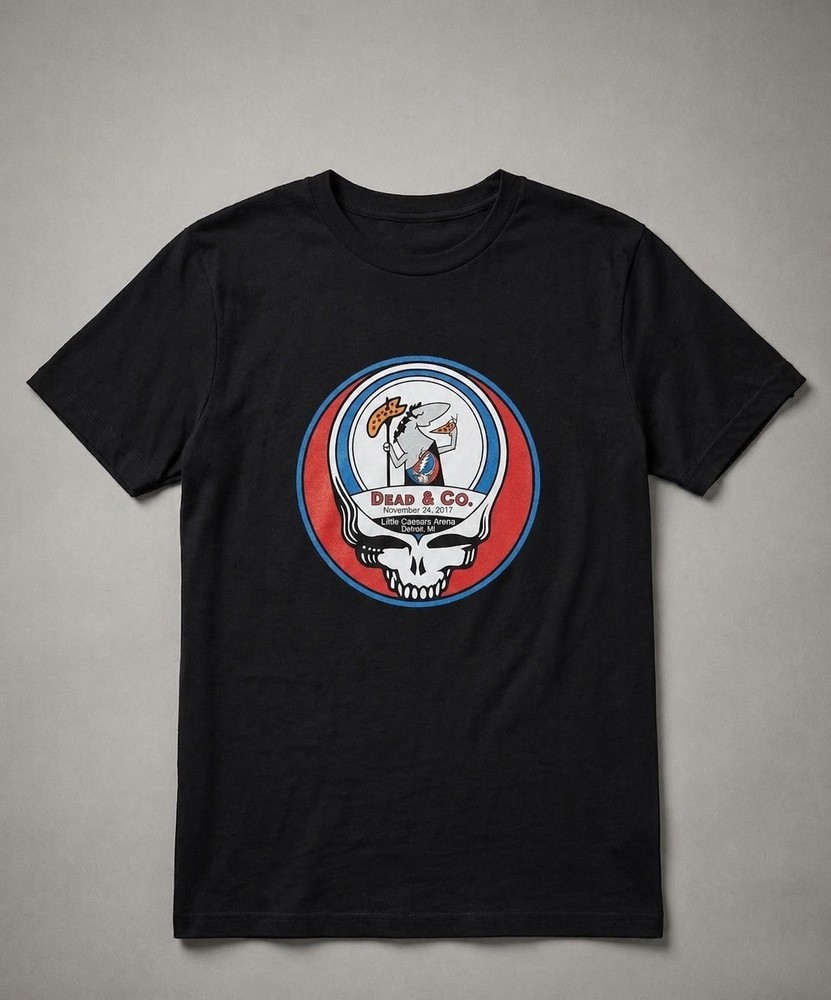 Dead & Company T-Shirt Black concert at Little Caesars Arena in Detroit BTH362