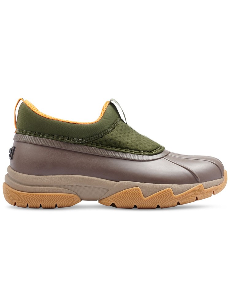 BASS OUTDOOR Womens Green Waterproof Field Round Toe Slip On Duck Boots 6 M