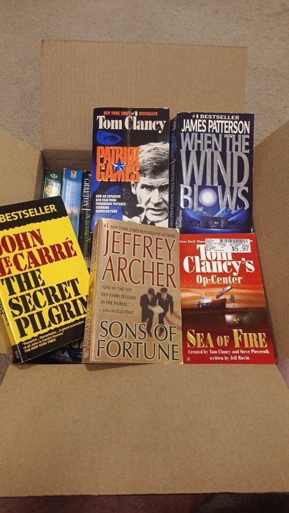 Lot of 9 Thriller Paperback Books – Bestseller Selection