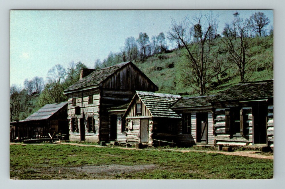 Salem WV-West Virginia, Fort New Salem, Salem College, Vintage Postcard