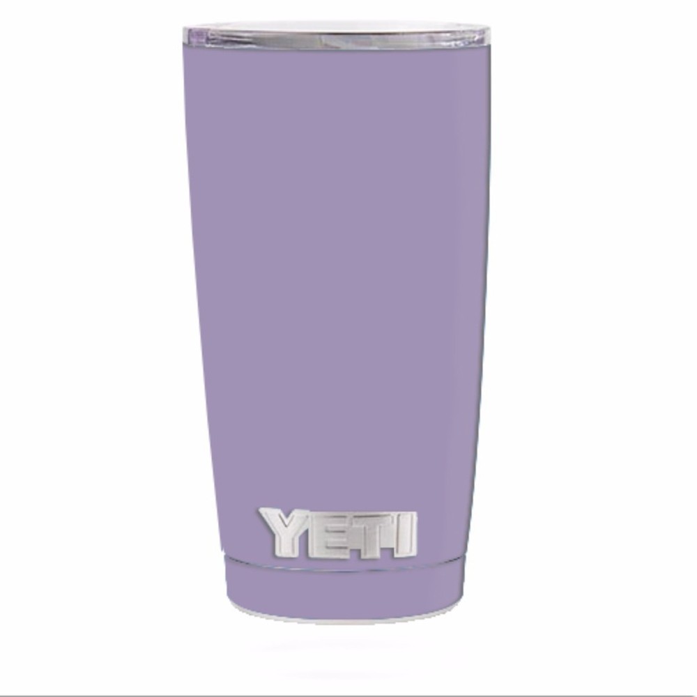 Skin Decal for Yeti 20 oz Rambler Tumbler / Solid Lavendar