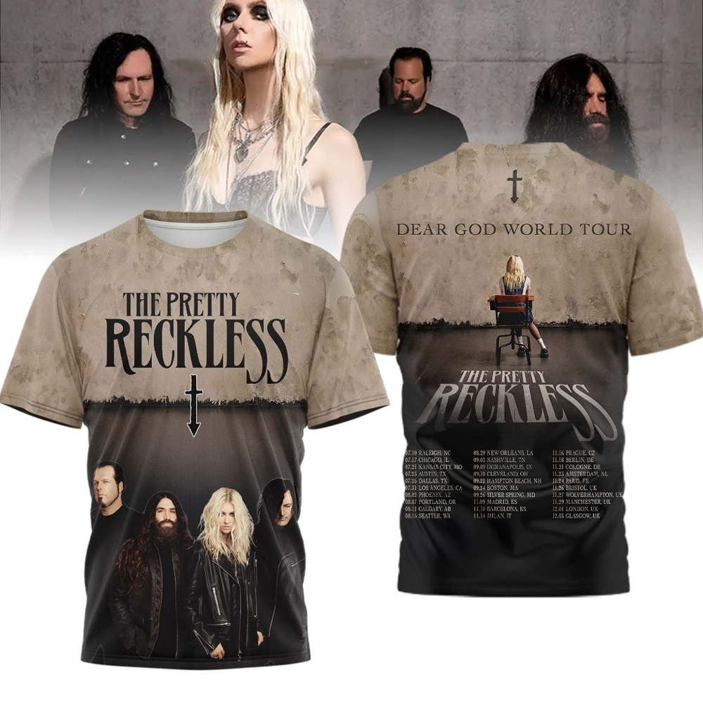 The Pretty Reckless The Dear God World Tour 2026 Shirt - Size S to 5XL