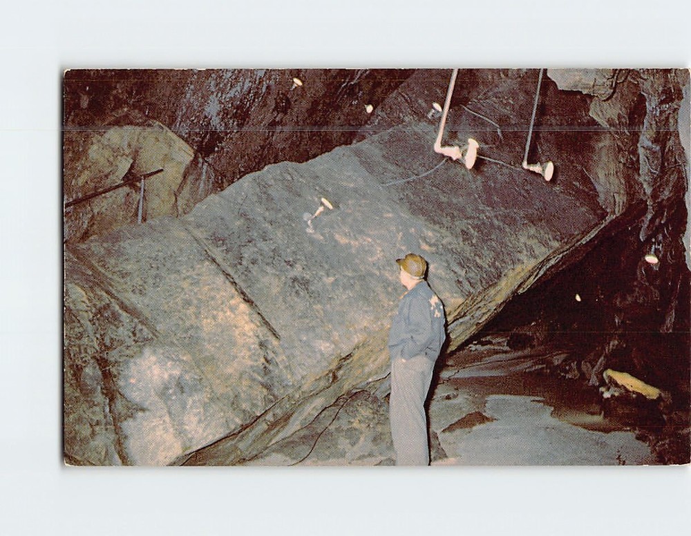 Postcard Natural Bridge Famous Crystal Cave Pennsylvania USA
