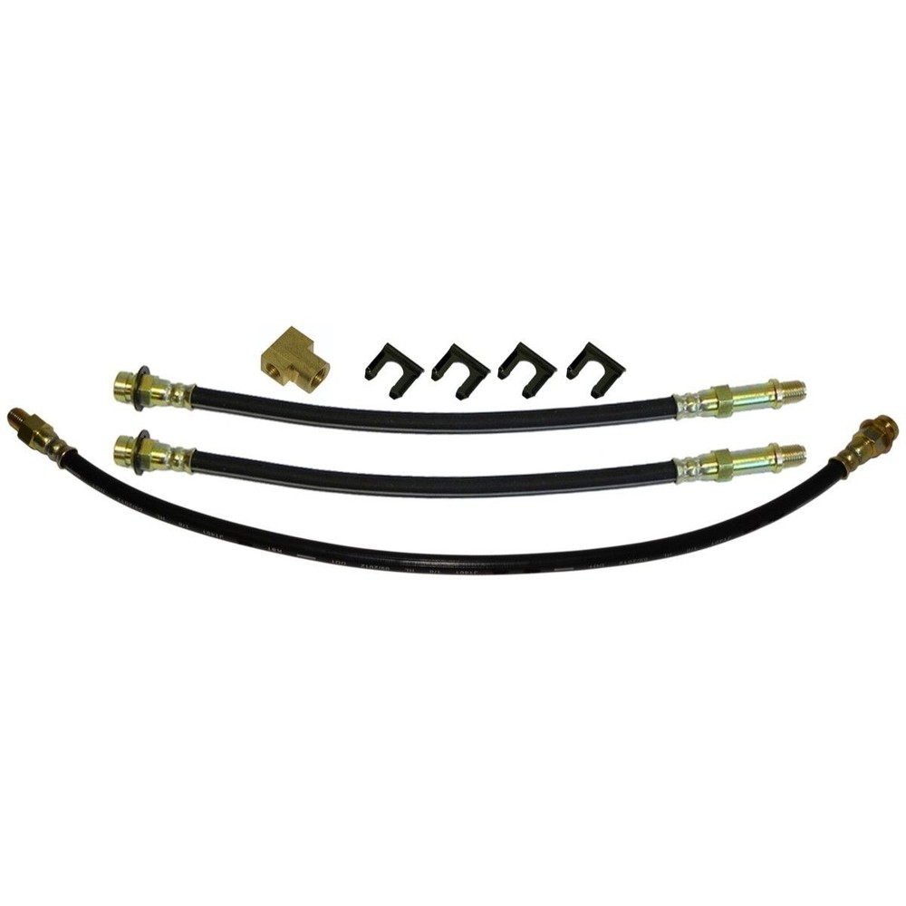 Rubber Brake Hose Kit Front Drum Brakes 1961-65 Oldsmobile 88 98 3pc