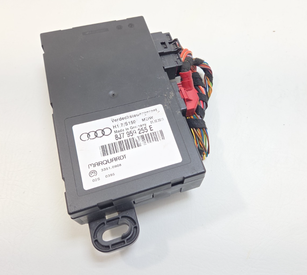 AUDI CONVERTIBLE SOFT TOP ROOF COMPUTER CONTROL MODULE UNIT OEM 8J7 959 255 E