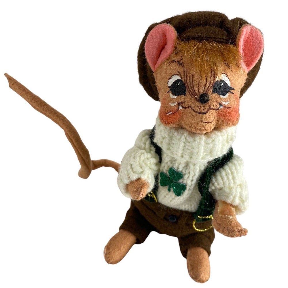 Annalee 2006 Blarney Boy Mouse 6” St Patrick 's Day With Tag Mobilitee Doll