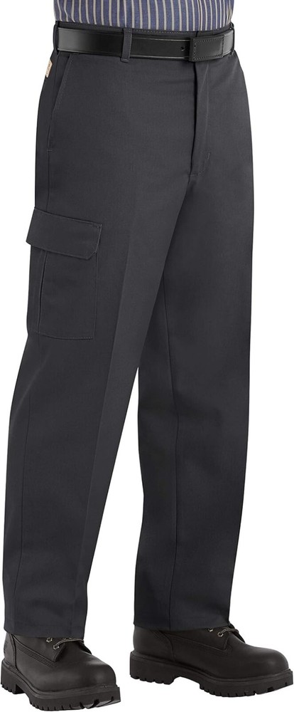 Red Kap Mens Black Industrial Cargo Work Pants
